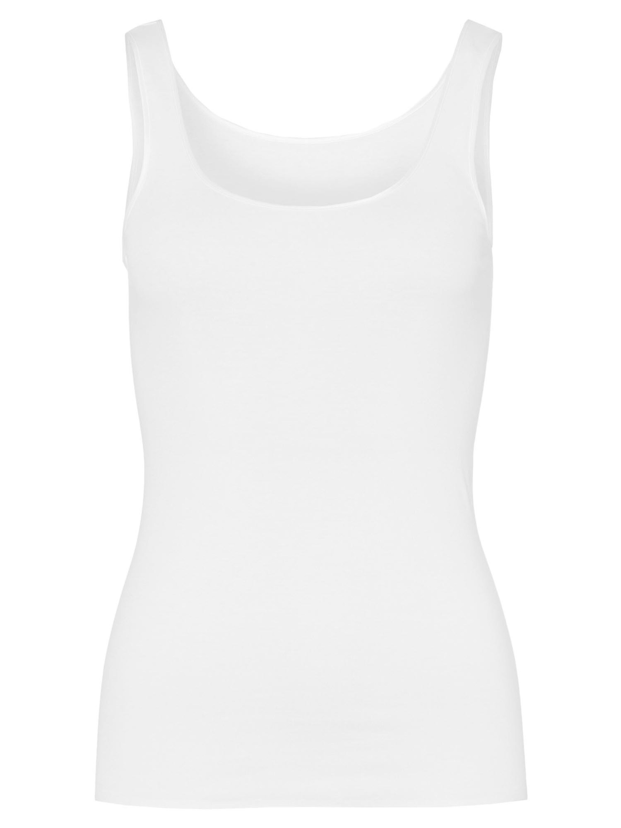 Hanro Undershirt 'Cotton Seamless' in White: front