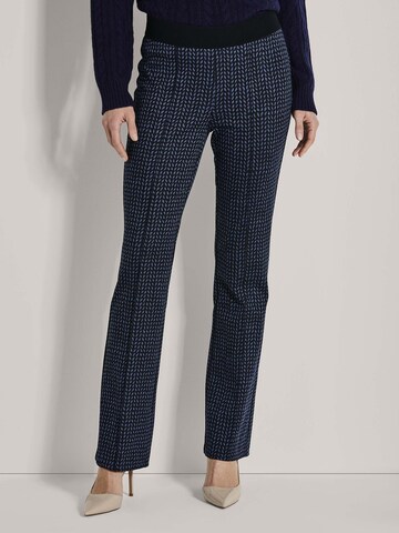 évasé Pantalon MADELEINE en bleu : devant