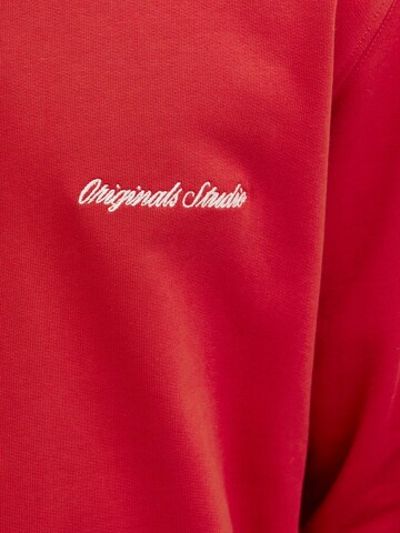JACK & JONES Sweatshirt 'JORNorrebro' in Red