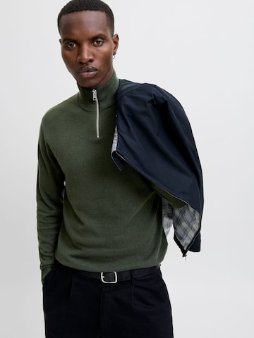 JACK & JONES Sweater 'JJEEmil' in Green