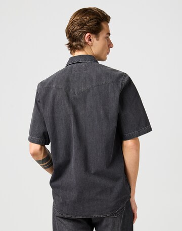 WRANGLER Regular Fit Hemd in Schwarz