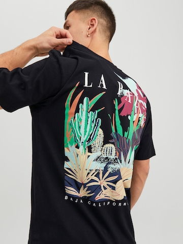 Tricou 'BELMONT' de la JACK & JONES pe negru