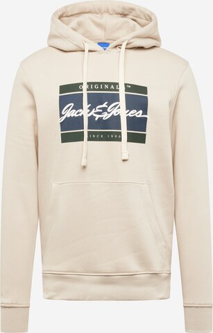 JACK & JONES Sweatshirt 'Wayne' in Beige: front