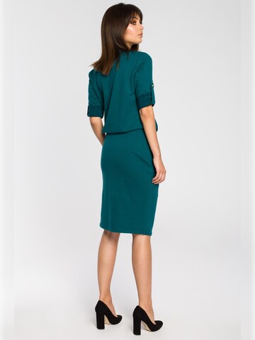BeWear - Vestido camisero 'B056' en verde