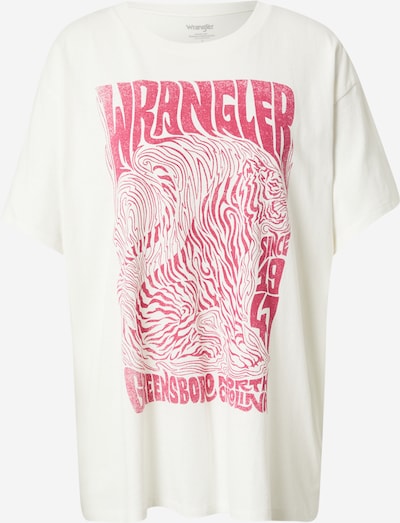 WRANGLER T-Shirt in pink / offwhite, Produktansicht