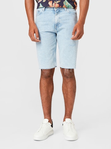 Tommy Jeans Slimfit Shorts 'Abo' in Blau: predná strana