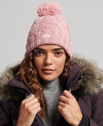 Superdry Beanie in Beige: front