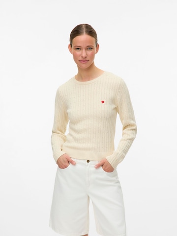 VERO MODA Pullover 'VMFocornelia' in Beige: Vorderseite