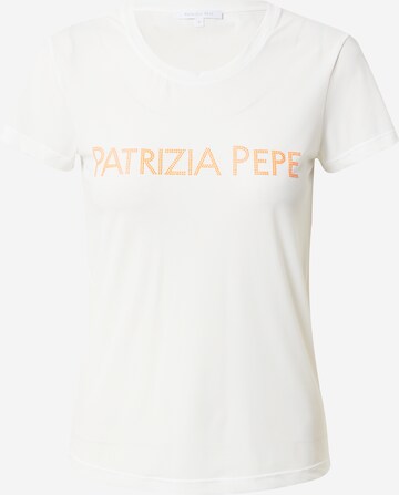 PATRIZIA PEPE T-shirt 'MAGLIA' i vit: framsida