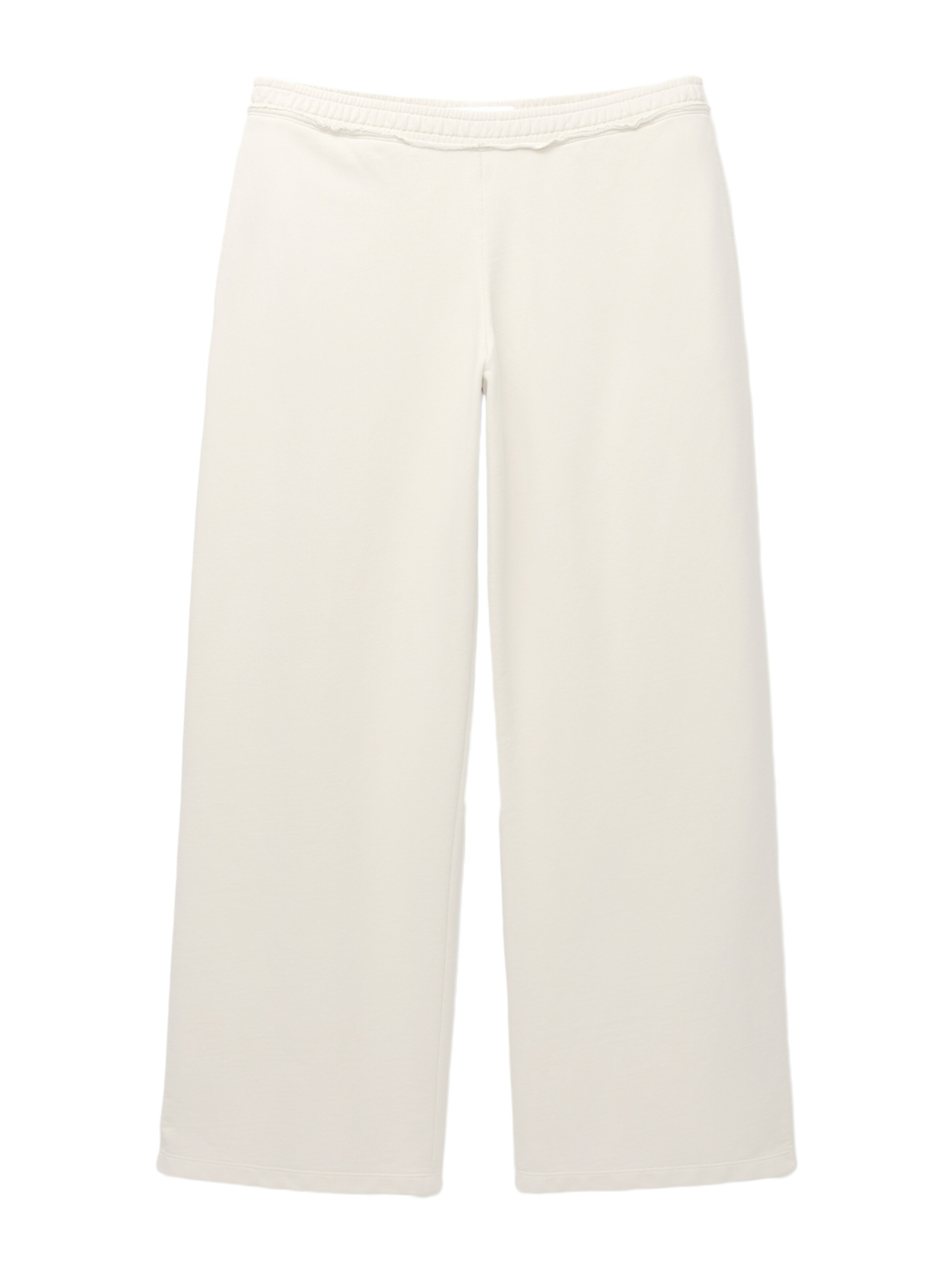 Pull&Bear Wide leg Broek in Beige: voorkant