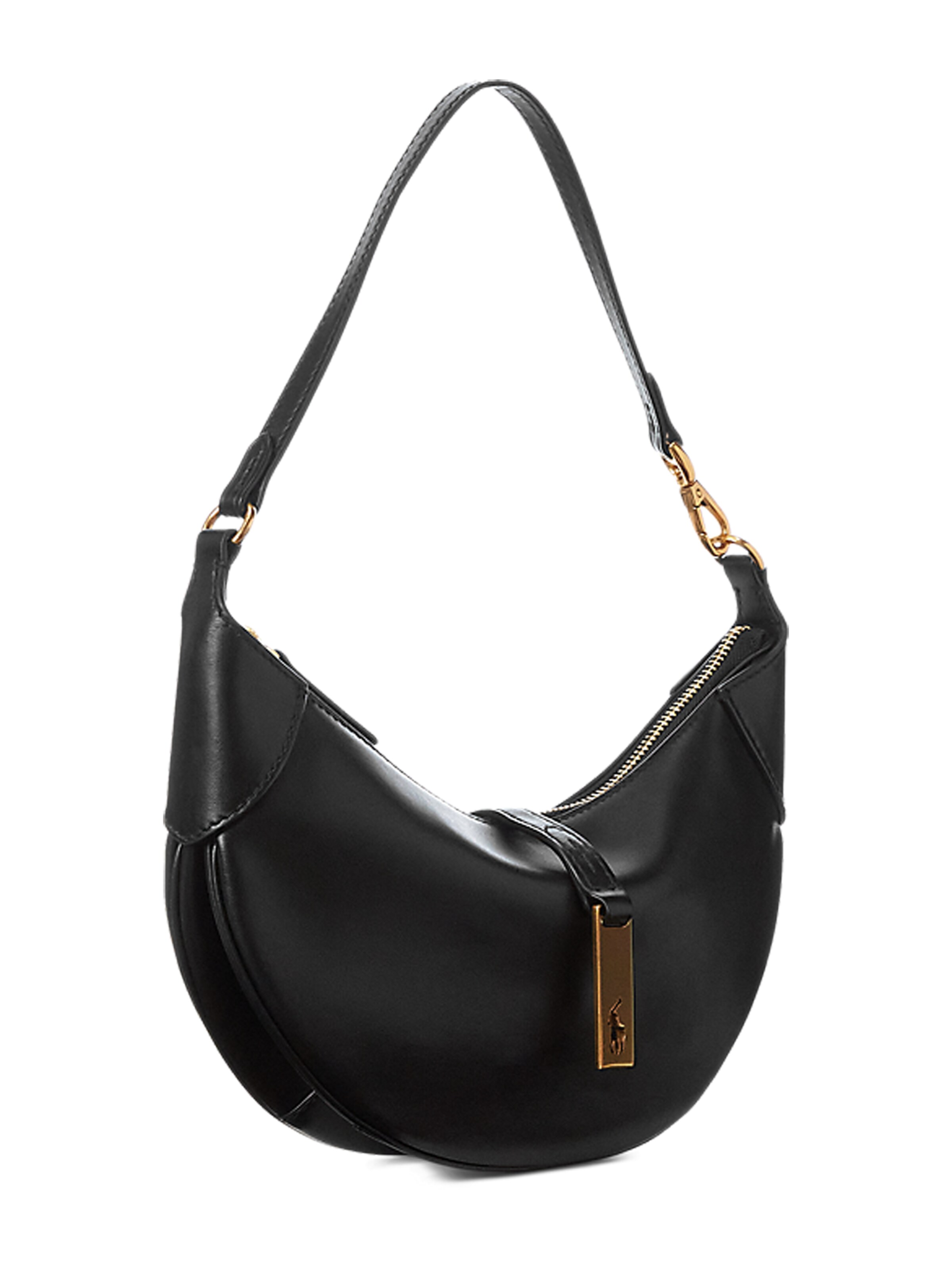 Polo Ralph Lauren Schoudertas in Zwart: voorkant