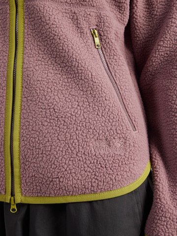 JACK WOLFSKIN Toiminnallinen fleecetakki 'Lite Curl' värissä lila