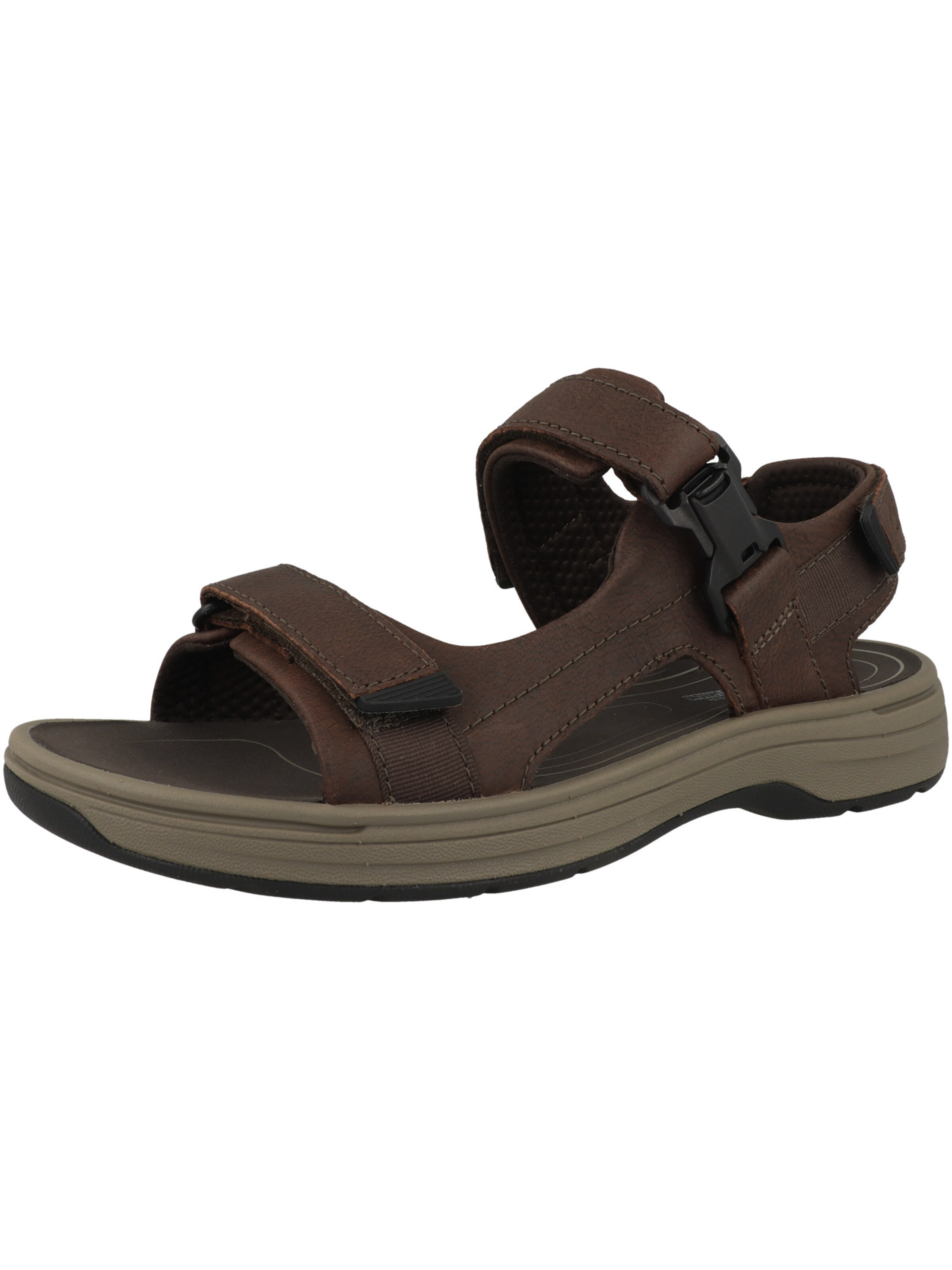 CLARKS - Sandália 'Saltway Edge' em castanho: frente