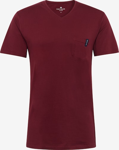 TOM TAILOR Pyjama T-Shirt in bordeaux, Produktansicht
