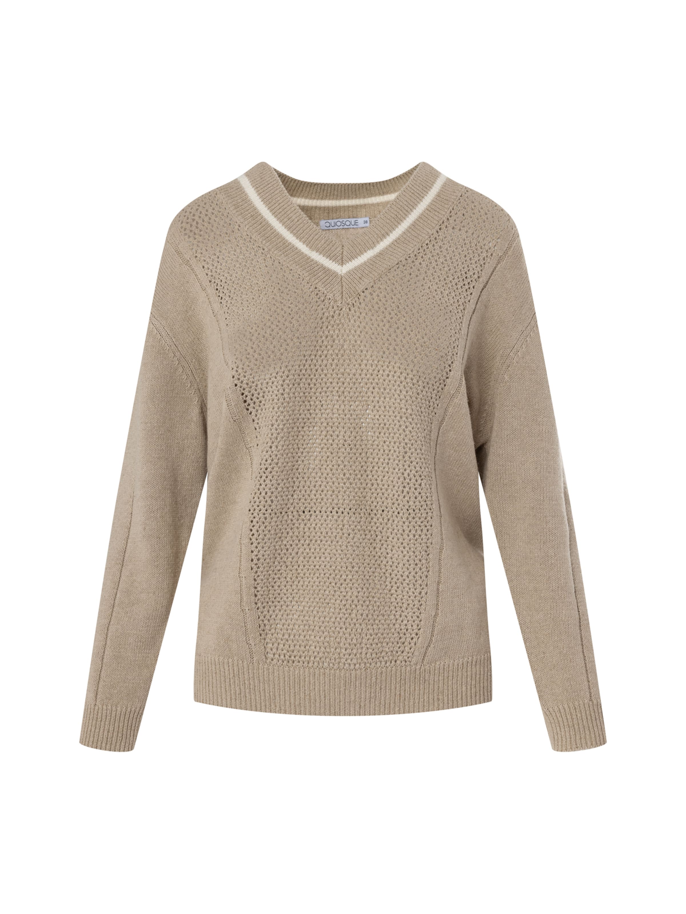 Quiosque Пуловер '6UF001' в бежово: отпред