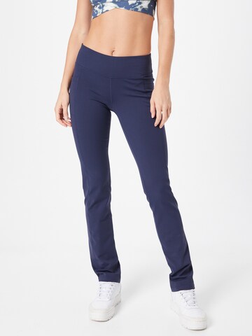 SKECHERS Slimfit Sportbroek in Blauw: voorkant