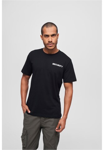 Tricou de la Brandit pe negru: față