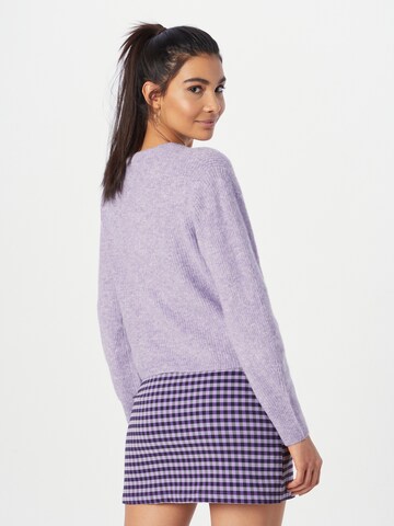 ABOUT YOU Knit Cardigan in Purple