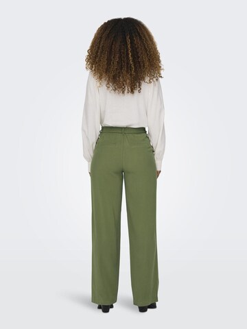 Wide Leg Pantalon à pince 'Aris' ONLY en vert