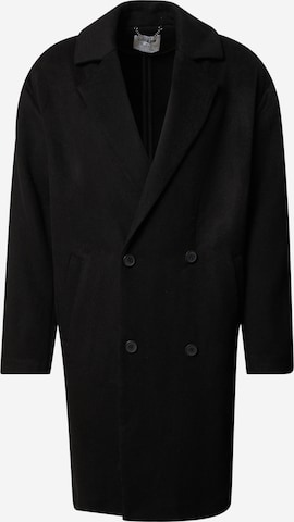 ABOUT YOU x Kevin Trapp Between-Seasons Coat 'Chris' in Black: front