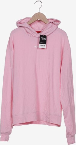 HUGO Sweatshirt & Zip-Up Hoodie in XL in Pink: front