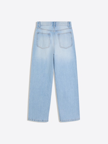Baggy Jeans de la Bershka pe albastru