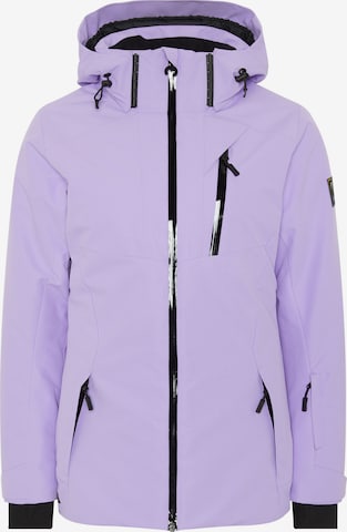 CHIEMSEE Athletic Jacket in Purple: front