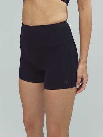 DRILLS Apparel Skinny Leggings 'ACTIVE DRILLS Scrunch Shorts Black'‌‌‌‌‌‌‌‌‌ in Schwarz: Vorderseite