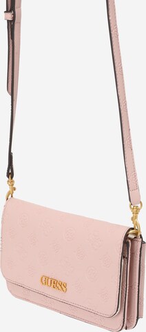 GUESS Crossbody bag 'GEVA' in Pink: front