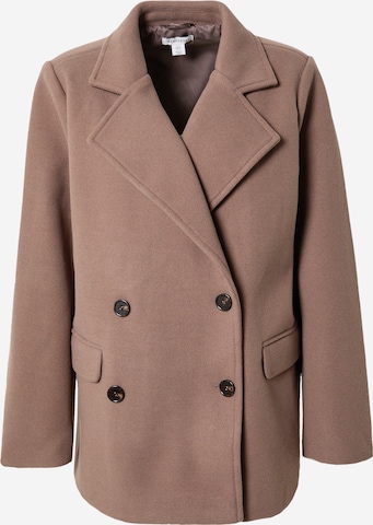 Warehouse Between-seasons coat in Brown: front