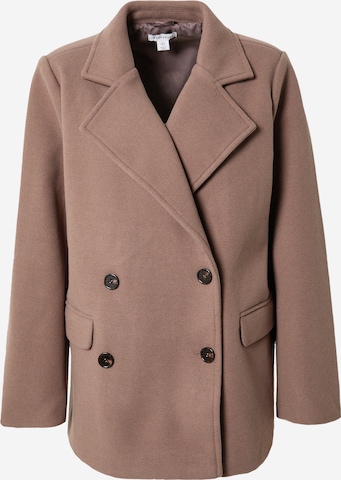 Manteau mi-saison Warehouse en marron : devant