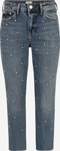 River Island Petite Regular Jeans 'BLING FETTY' in Blauw: voorkant
