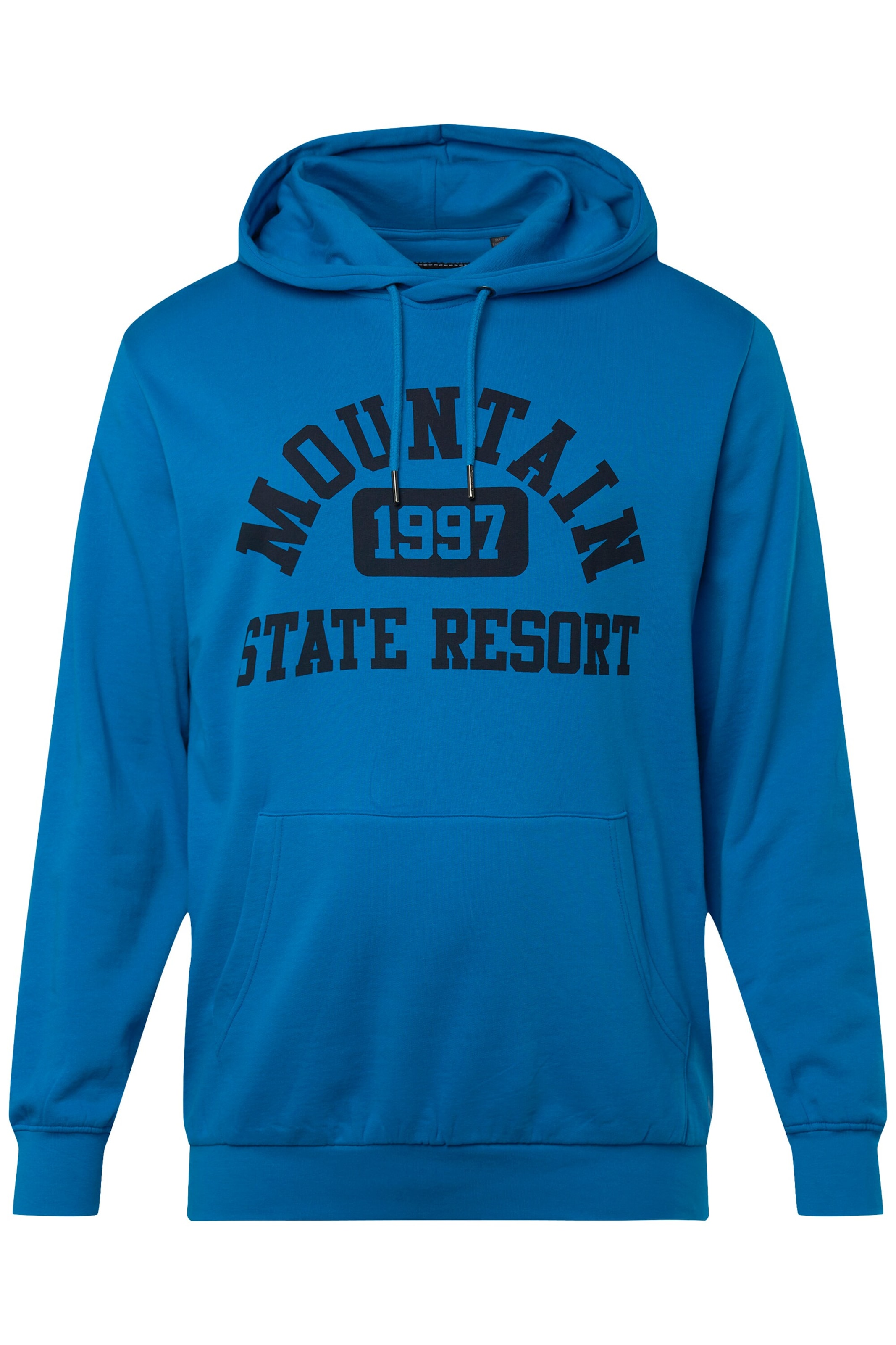 Men Plus Sweatshirt in Blue: front