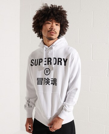 Superdry Sweatshirt 'Independent' in Weiß