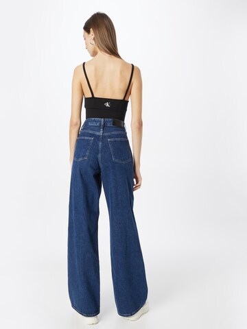 Calvin Klein Široke hlačnice Kavbojke | modra barva