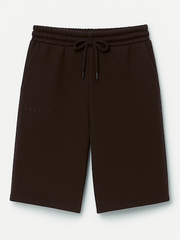 Loosefit Pantalon Eoselio en marron : devant