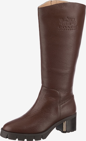 COACH Boots 'Cindy' in Brown: front
