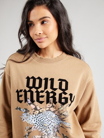 ONLY Sweatshirt 'ONLLUCINDA' in Brown