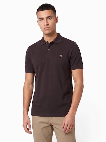 FARAH Poloshirt 'CUNNINGHAM' in Schwarz: Vorderseite