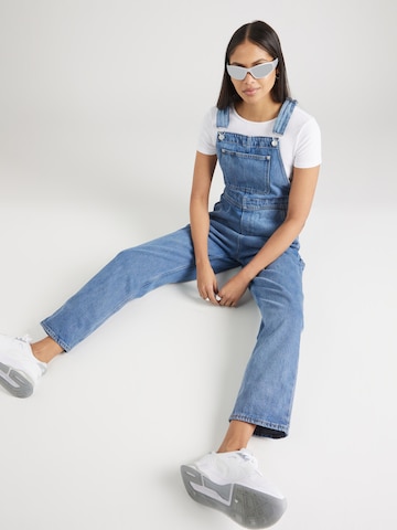 Monki Loosefit Tuinbroek jeans in Blauw