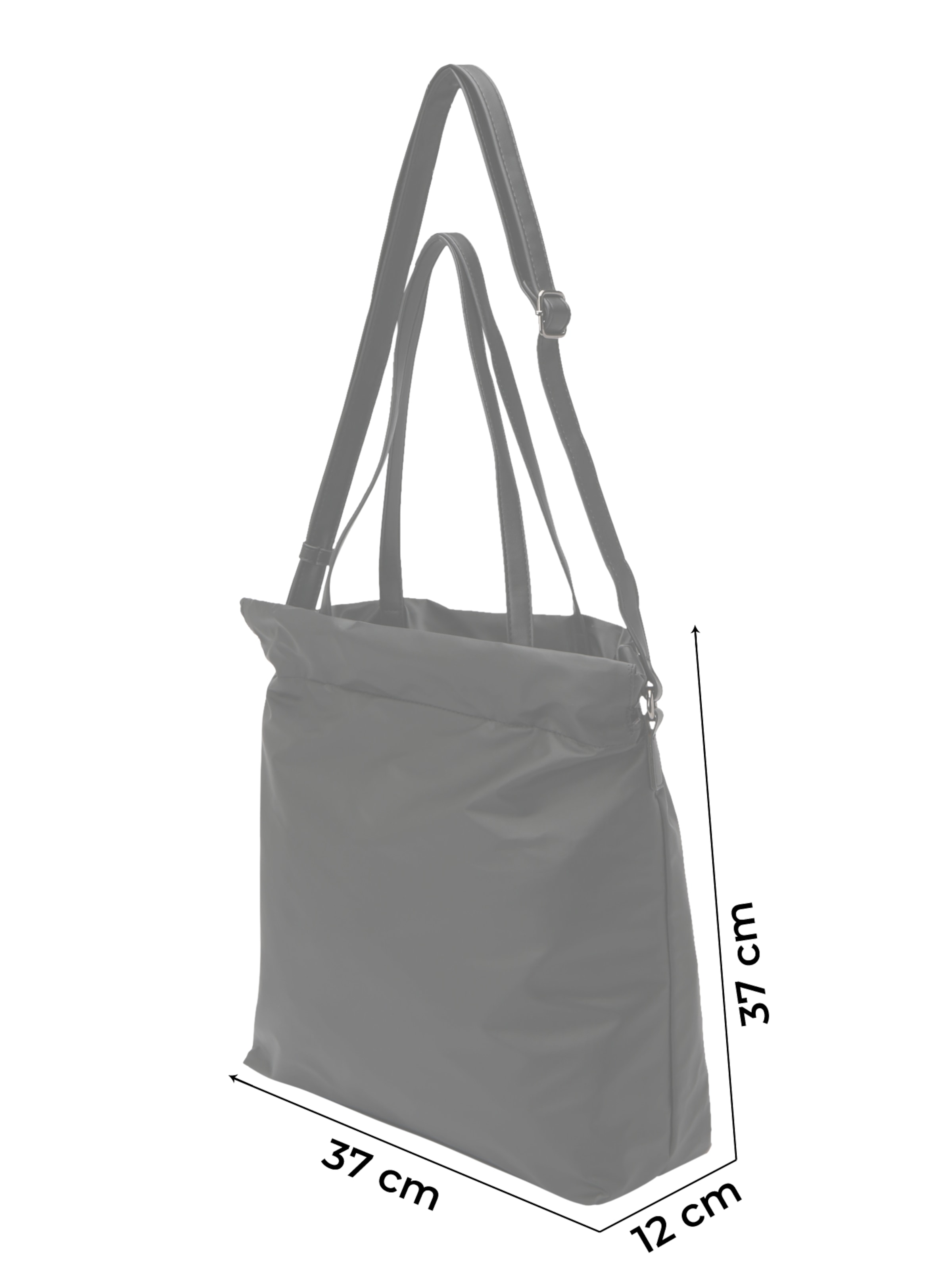 TOM TAILOR DENIM Shopper in Zwart