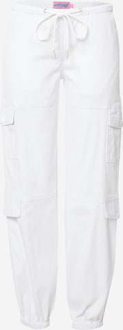 Effilé Pantalon cargo Edikted en blanc : devant