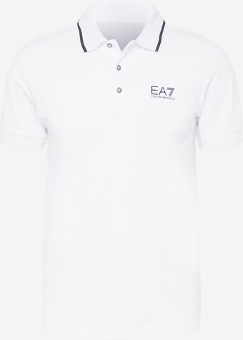 Maglietta di EA7 Emporio Armani in bianco: frontale