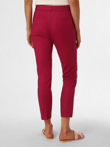 Lauren Ralph Lauren Slimfit Παντελόνι με τσάκιση σε κόκκινο