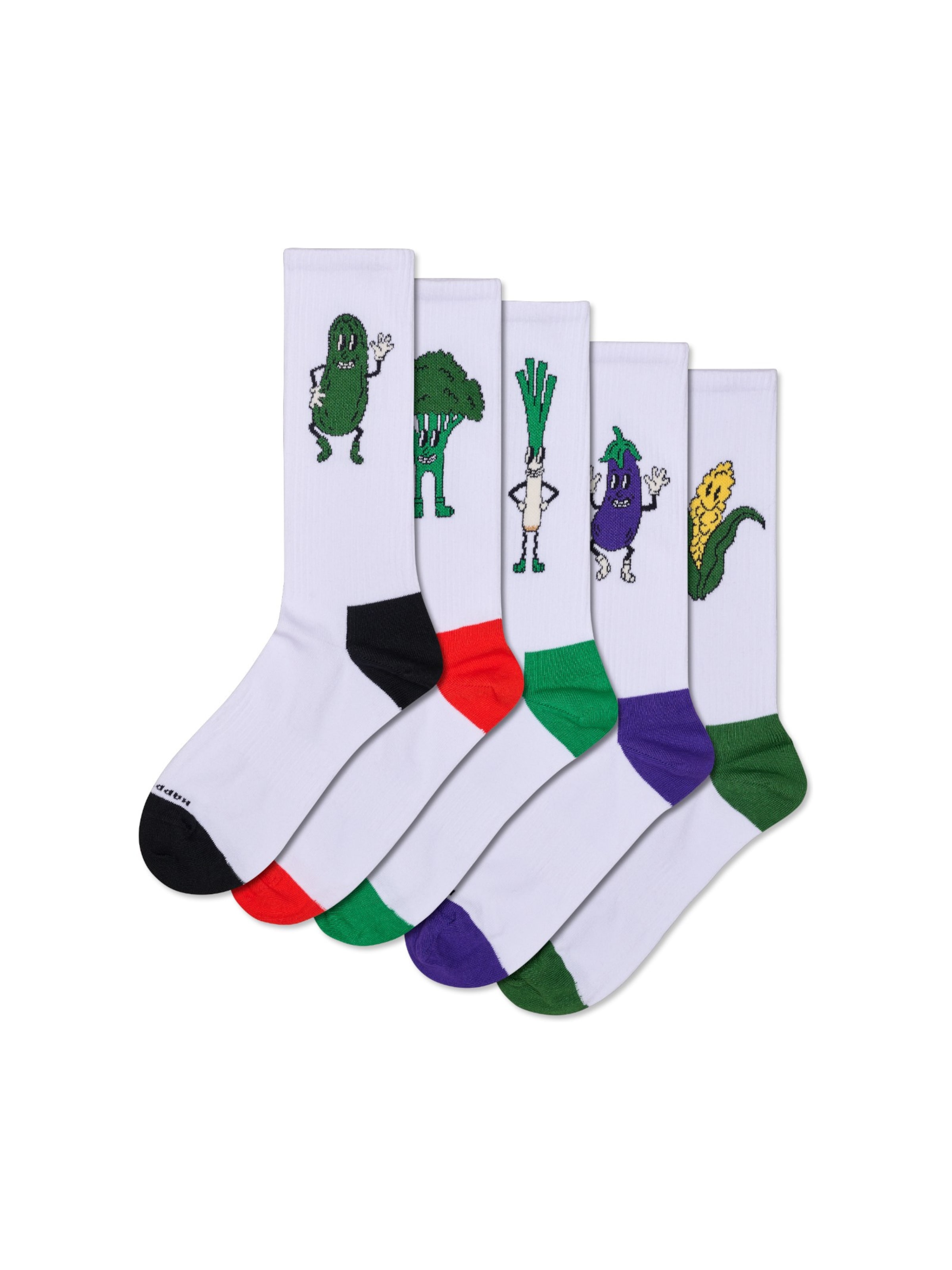 Happy Socks Sokker '5-Pack Vegetable Socks' i pink, Produktvisning