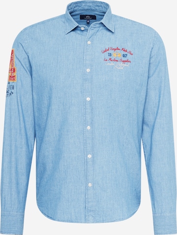 La Martina Overhemd in Blauw: voorkant