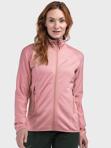 Schöffel Functionele fleece jas 'Style Cascata' in Roze: voorkant
