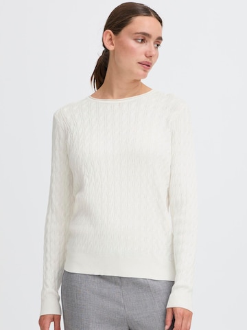 Pull-over 'OXISISSE' Oxmo en blanc : devant