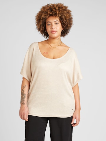 Pull-over 'Vi44ola' Z-One en beige : devant