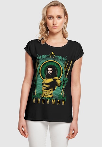 T-shirt 'Aquaman - Trident' ABSOLUTE CULT en noir : devant